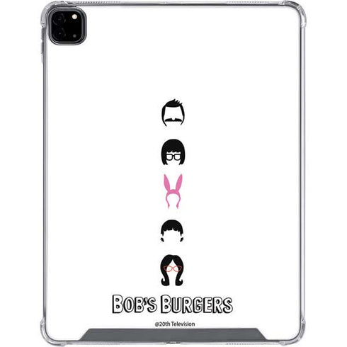 Bobs Burgers Silhouette iPad Pro 12.9in (2020) Clear Case